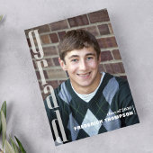 Modernes Graduierungsparty - kundenspezifisches Fo Einladung