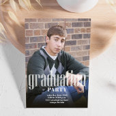 Modernes Graduierungsparty - kundenspezifisches Fo Einladung
