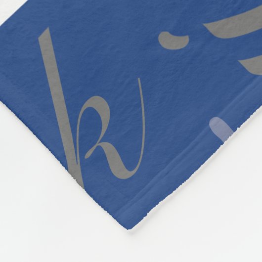 Modernes Graffiti Dark Blue Long Names Muster Fleecedecke (Ecke)