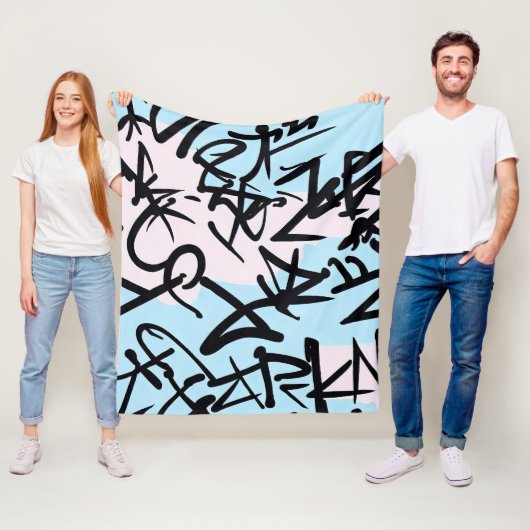 Modernes Graffiti Fleecedecke (Beispiel)