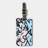 Modernes Graffiti Gepäckanhänger (Vorderseite vertikal)