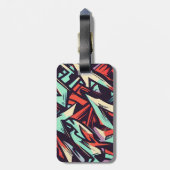 Modernes Graffiti Gepäckanhänger (Rückseite vertikal)