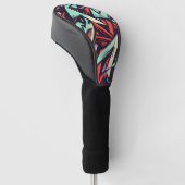 Modernes Graffiti Golf Headcover (angewinkelt)