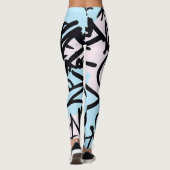 Modernes Graffiti Leggings (Rückseite)