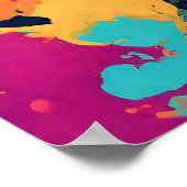 Modernes Graffiti Style Cat Poster (Ecke)