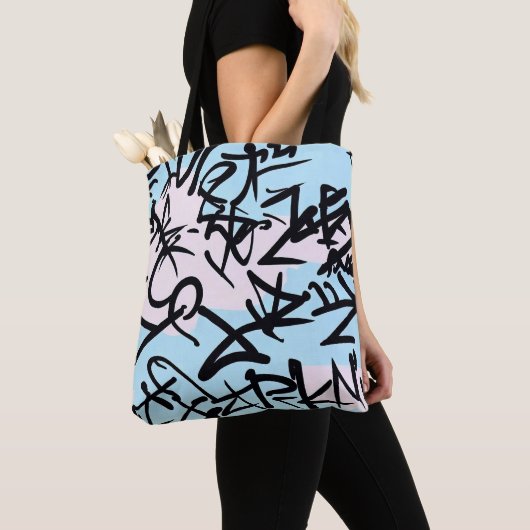 Modernes Graffiti Tasche (Von Nahem)