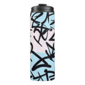Modernes Graffiti Thermosbecher (Vorderseite)