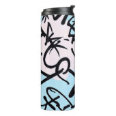 Modernes Graffiti Thermosbecher (Nach links gedreht)