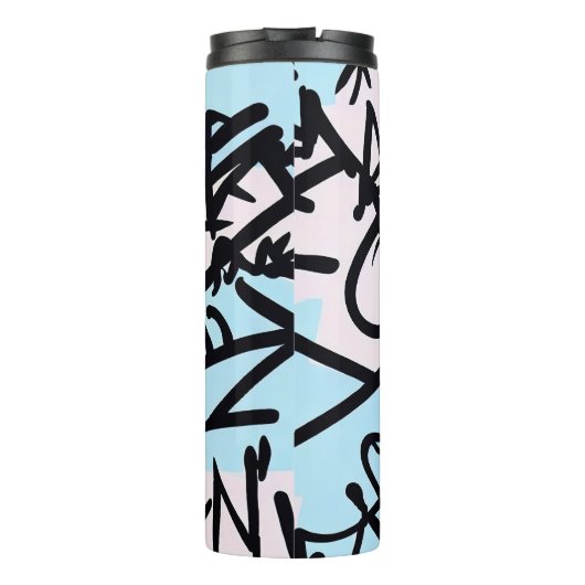 Modernes Graffiti Thermosbecher (Rückseite)