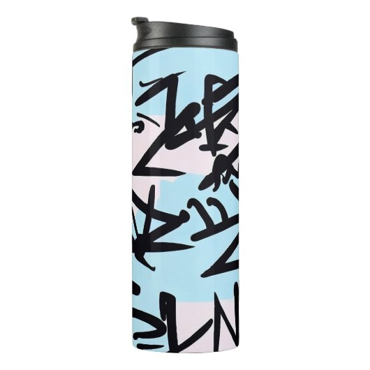Modernes Graffiti Thermosbecher (Nach rechts gedreht)