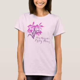 Modernes grafisches cattleya T-Shirt