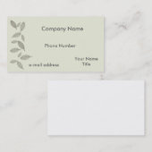 Modernes grafisches Geist-Blätter Visitenkarte (Vorne/Hinten)