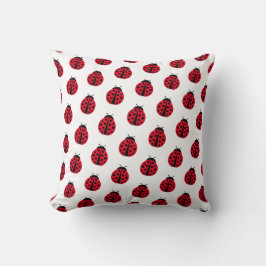modernes grafisches Ladybug-Motiv Kissen