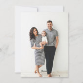 Modernes grafisches Multi-Foto Feiertagskarte (Rückseite)