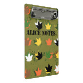 Modernes, grafisches Muster. Alice-Notizen. Person Mini Klemmbrett (Schrägansicht)