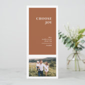 Modernes, grafisches und minimales Weihnachtsgesch Ankündigung (Stehend Vorderseite)