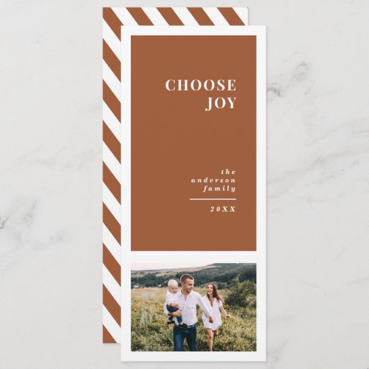 Modernes, grafisches und minimales Weihnachtsgesch Ankündigung (Vorne/Hinten)