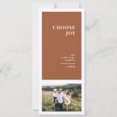 Modernes, grafisches und minimales Weihnachtsgesch Ankündigung (Vorderseite)