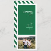 Modernes, grafisches und minimales Weihnachtsgesch Ankündigung (Vorne/Hinten)