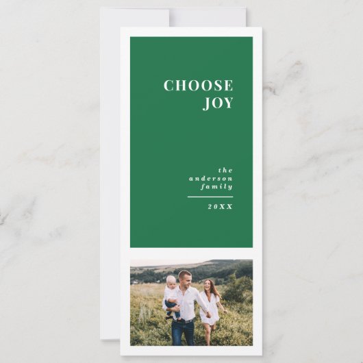 Modernes, grafisches und minimales Weihnachtsgesch Ankündigung (Vorderseite)