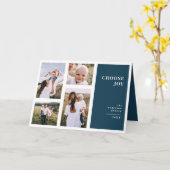 Modernes, grafisches und minimales Weihnachtsgesch Karte (Gelbe Blume)