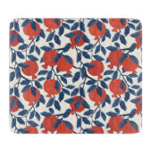 Modernes Granatapfmuster Schneidebrett (Vorderseite)