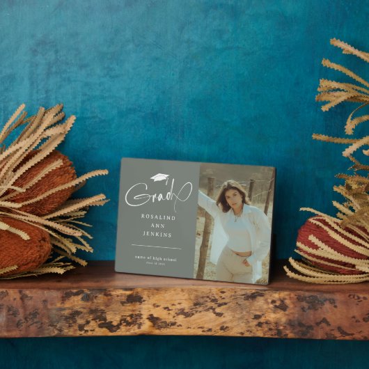 Modernes Grand Foto Abschluss Keepake-Geschenk Fotoplatte (Seite)