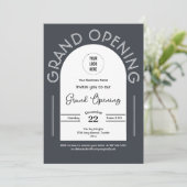 Modernes Grand Opening-Geschäft Einladung (Stehend Vorderseite)