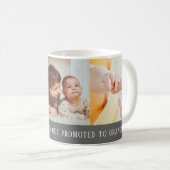 Modernes Grau 3 Foto Collage für Opa Kaffeetasse (VorderseiteRechts)