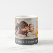 Modernes Grau 3 Foto Collage für Opa Kaffeetasse (Mittel)