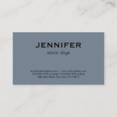 Modernes, grau Abstraktes Innendesign. Visitenkarte (Rückseite)