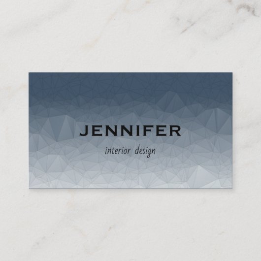Modernes, grau Abstraktes Innendesign. Visitenkarte (Vorderseite)