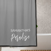 Modernes Grau Duschvorhang