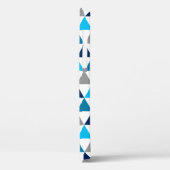 Modernes, grau geometrisches Dreiecksmuster Case-Mate iPhone Hülle (Rückseite / Links)