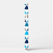 Modernes, grau geometrisches Dreiecksmuster Case-Mate iPhone Hülle (Rückseite / Rechts)