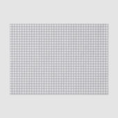 Modernes Grau Gingham Seidenpapier (Vorderseite)