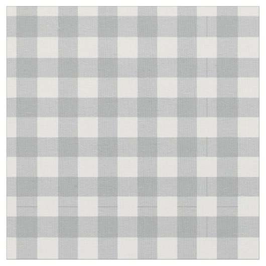 Modernes Grau Gingham Stoff (Nahaufnahme)