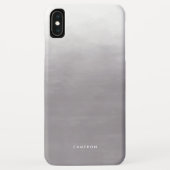 Modernes Grau Gradient Ombre Personalisiert Case-Mate iPhone Hülle (Rückseite)