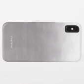 Modernes Grau Gradient Ombre Personalisiert Case-Mate iPhone Hülle (Rückseite (Horizontal))