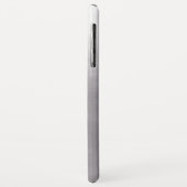 Modernes Grau Gradient Ombre Personalisiert Case-Mate iPhone Hülle (Hinten/Links)