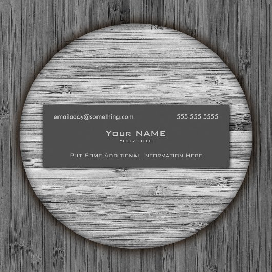 Modernes Grau Mini Visitenkarte