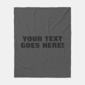 Modernes Grau Minimalistisch Beruflich Fleecedecke (Vorderseite)