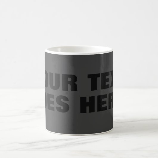 Modernes Grau Minimalistisch Beruflich Kaffeetasse (Mittel)