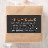 Modernes, grau-orangefarbenes, feines, Minimalisti (Insitu)