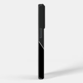 Modernes Grau-Schwarz-Monogramm Case-Mate iPhone Hülle (Rückseite / Rechts)