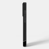 Modernes Grau-Schwarz-Monogramm Case-Mate iPhone Hülle (Rückseite / Links)