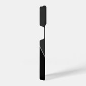 Modernes Grau-Schwarz-Monogramm iPhone Hülle (Rechte Seite)