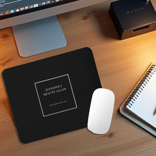 Modernes, grau-schwarzes Werbemittel beruflich Mousepad