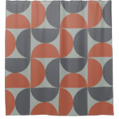 Modernes Grau und Ton im Mittelalter Duschvorhang (Vorderseite)