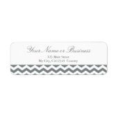 Modernes, grau-weiß Zickzack Zickzack-Design (Vorne)